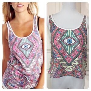 NWT! Wildfox Couture Third Eye Contrast Fiji Tank